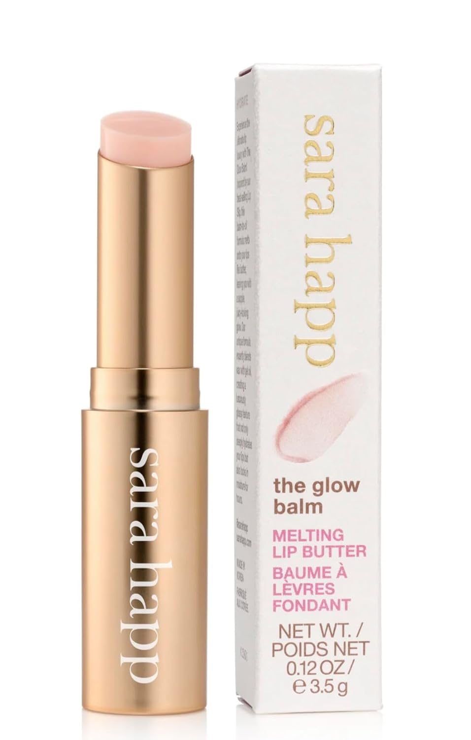 Sara Happ The Glow Balm Lip Balm, Hydrating, Softening for All Skin Types