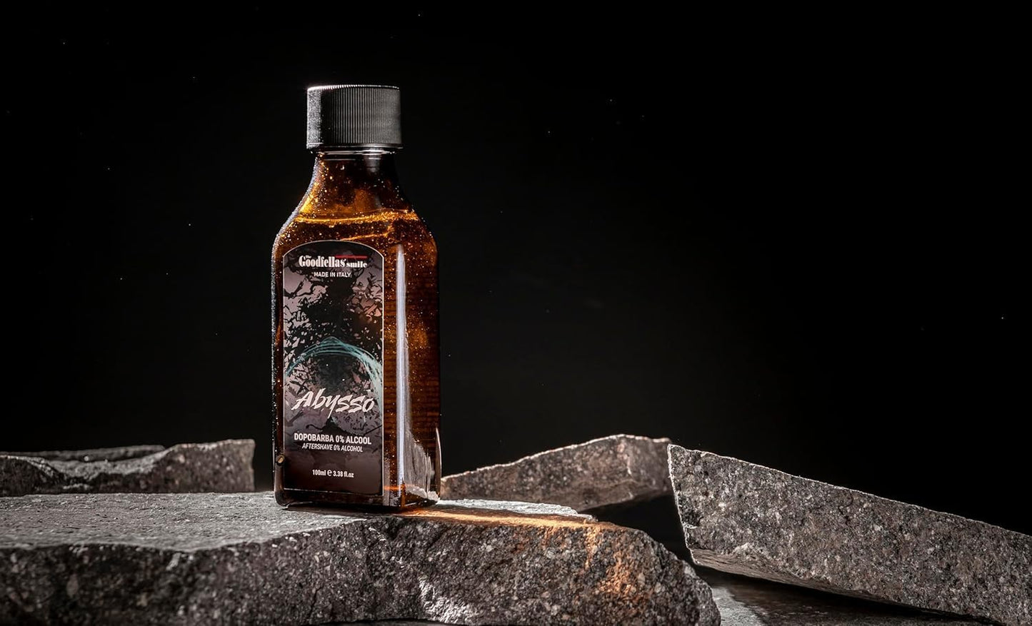 The Goodfellas' smile Soothing Alcohol-Free Aftershave Splash/Tonic, Made in Italy, 100 ml, 3.38 oz (Fresh Citrus, Floral & Oak/ABYSSO)