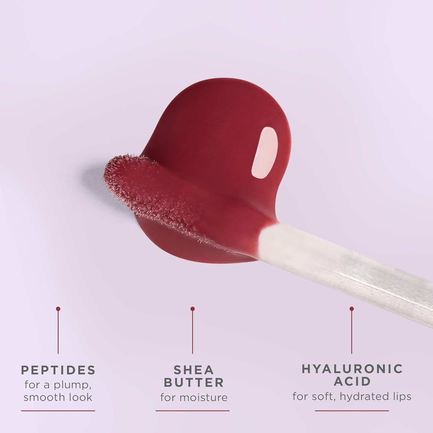 Côte Beauty's Mulberry Peptide Lip Shine, Ultra Hydrating & Long-Lasting Mauve Plumping Lip Gloss for Women with Hyaluronic Acid, Shea Butter & Jojoba Oil, Vegan & Cruelty-Free, 0.12 Fl Oz