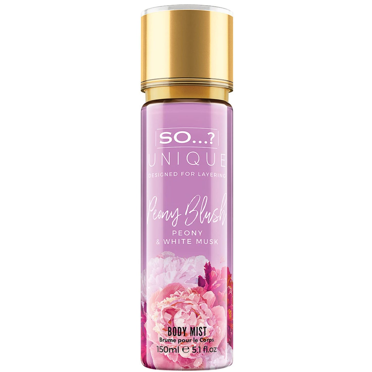 So…? Unique Peony Blush Body Mist - Floral, Fruity Vanilla Perfume with Bergamot and Pear Notes - Perfume for Women - Body Spray for Women - 5.1 oz