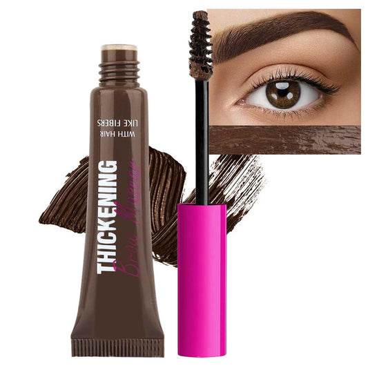Tinted Thickening Brow Mascara,Brow Fast Sculpt,Waterproof, Transfer-proof, Brush to Fill in Eyebrows and Cover Gray Hairs - Cruelty Free - Light Medium Brown (1pc 07 Espresso)