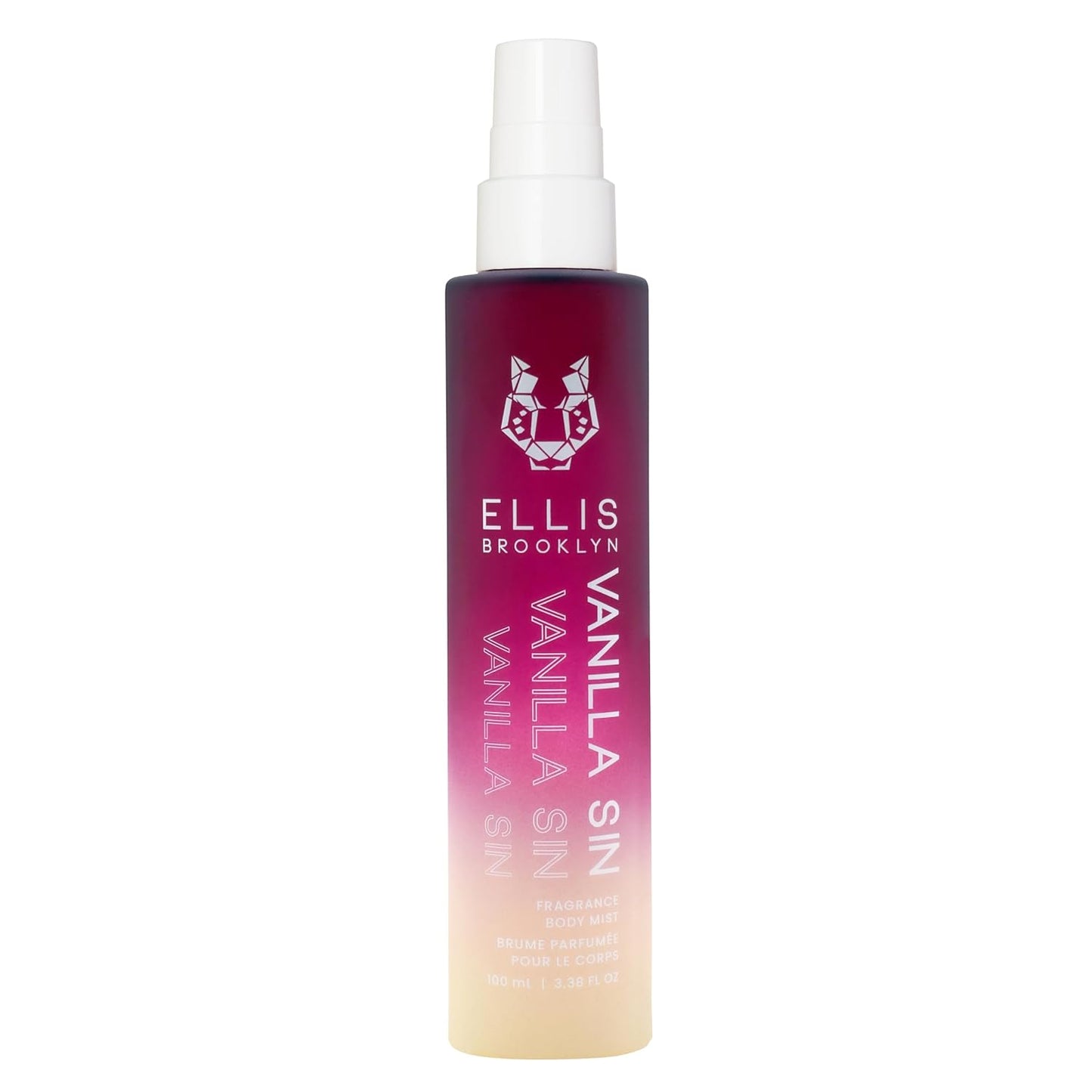 Ellis Brooklyn VANILLA SIN Hair And Body Fragrance Mist - Gourmand Perfume Mist with Black Cherry, Fresh Freesia, & Bourbon Vanilla, Vegan Perfume Made In The USA,100ml, 3.38 Fl Oz