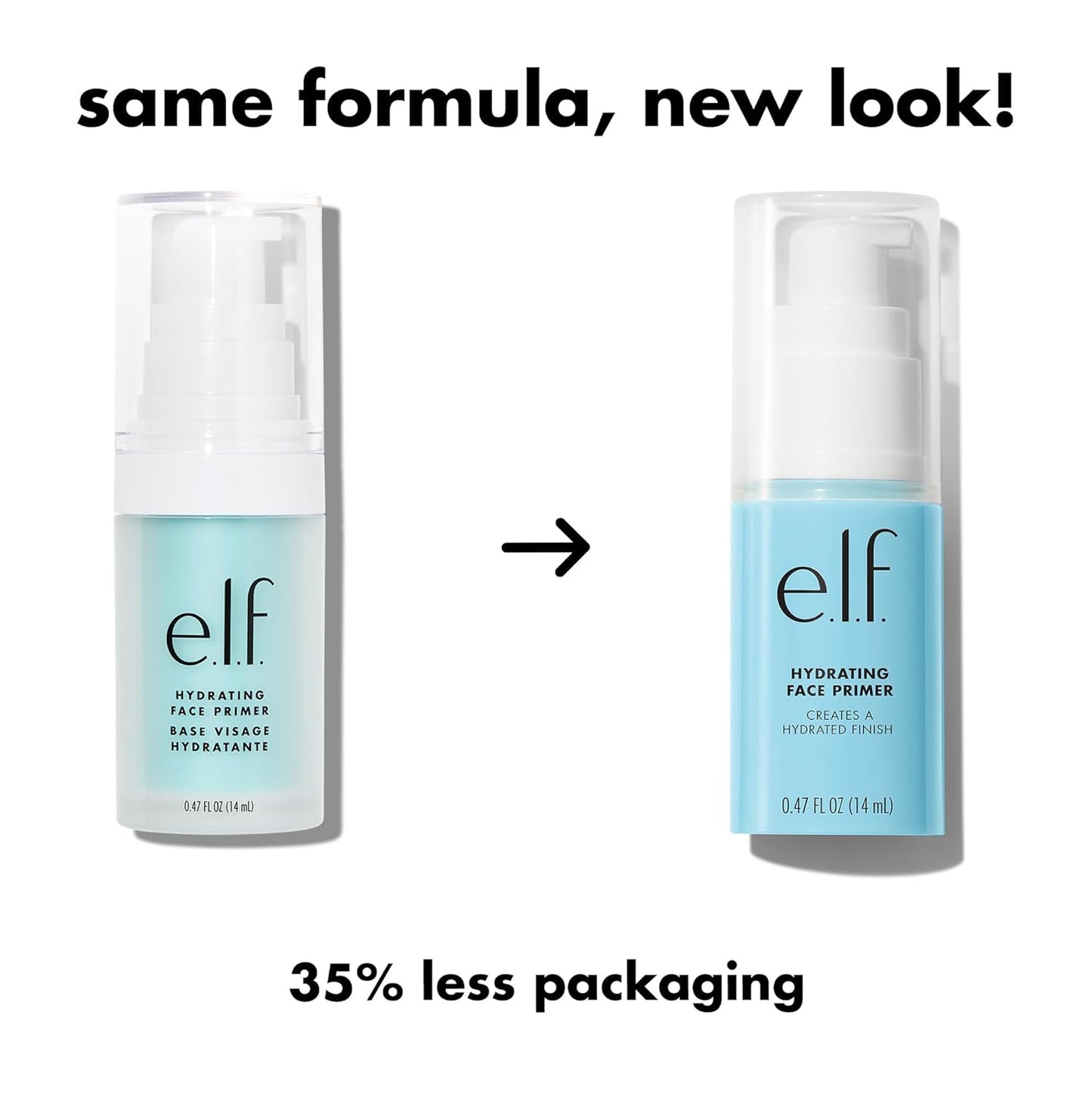 e.l.f. Hydrating Face Primer, Makeup Primer For Flawless, Smooth Skin & Long-Lasting Makeup, Fills In Pores & Fine Lines, Vegan & Cruelty-free, Small