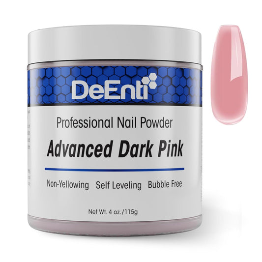 Acrylic Nail Powder, 4oz Dark Pink Acrylic Powder Dip for Nails, Long Lasting Salon Quality, Bubble Free Professional Manicures, Fake Nails, Carving & Extensions