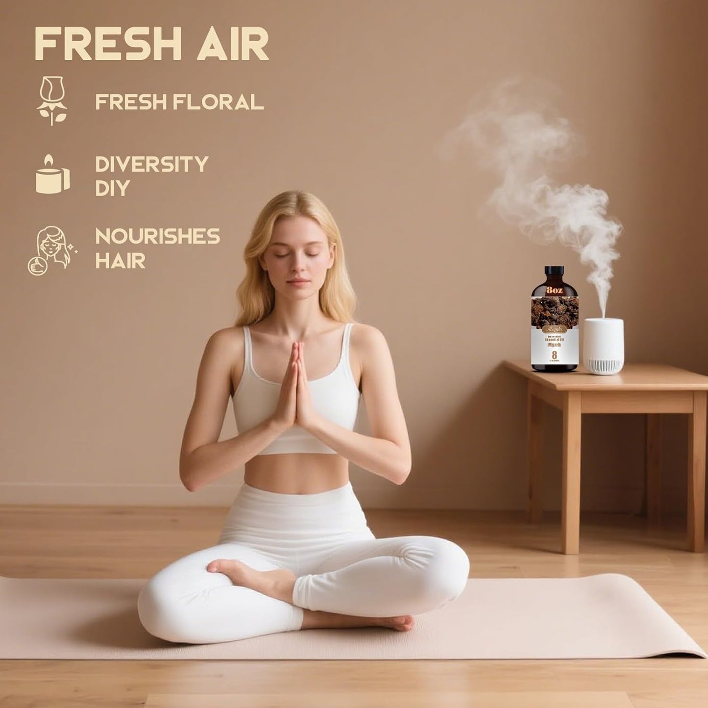 Myrrh Fragrance Oil-Myrrh Essential Oil 8.33oz (250ml)-100% Pure Natural Scent for Diffusers, Candles, Soap Making & Aromatherapy-Relaxing Home & Gift Essential Oil for Bath, Massage