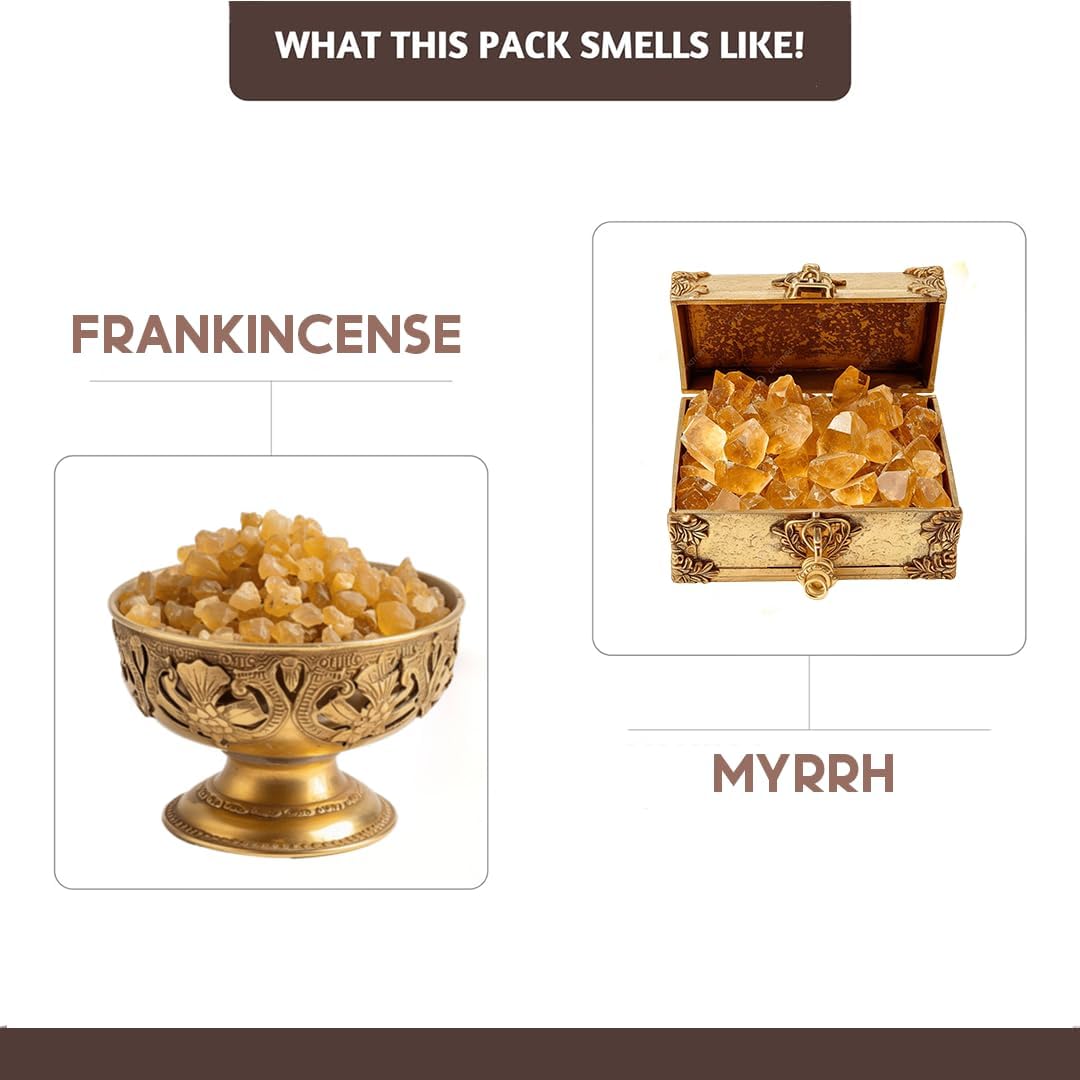 Folkulture Church Incense Sticks | Set of 100 Insence-Sticks with Holder for Relaxation | Frankincense & Myrrh Incense | Organic, Slow Burning & Non Toxic Inscents for Worship