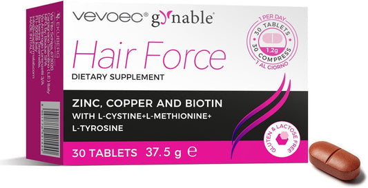 Hair Growth Supplement for Women,DHT Blocker with Biotin Amino Acid Blend,Red Clover,Female Hormone Balance for Hair Growth,Gluten-Free,Lactose-Free,1 Per Day, 30 Tablets, 1 Month Supply