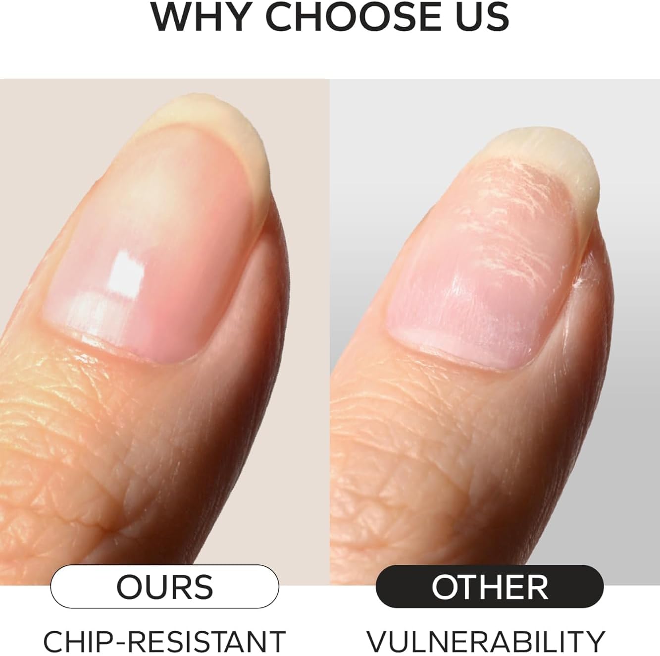 Nail Polish Strips, 20Pcs Salon Quality Gel Nail Stickers, Easy Long Lasting Wraps for Short Nails no UV Light Needed (Clear)