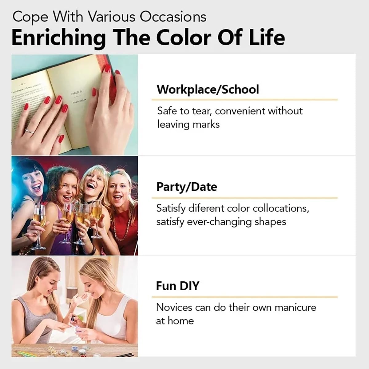 Semi Cured Gel Nail Stickers Decals Solid Color Gel Polish Strips Set Pink Self-Adhesive Design Real Nail Strips for Women DIY Waterproof Manicure Kit Party Nails Decoration 1 Sheets