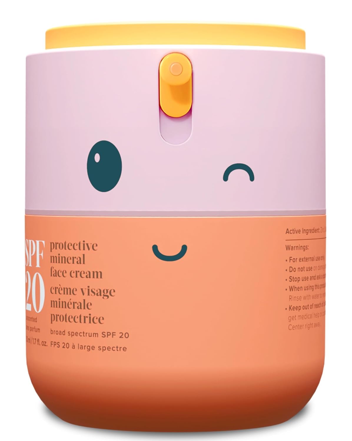 Evereden Kids Face Cream, 1.7 oz. | Fragrance-Free and Kids Face Lotion with SPF 20 | Clean and Non-Toxic Face Moisturizer | Multi-Vitamin Skin Care | FSA Eligible