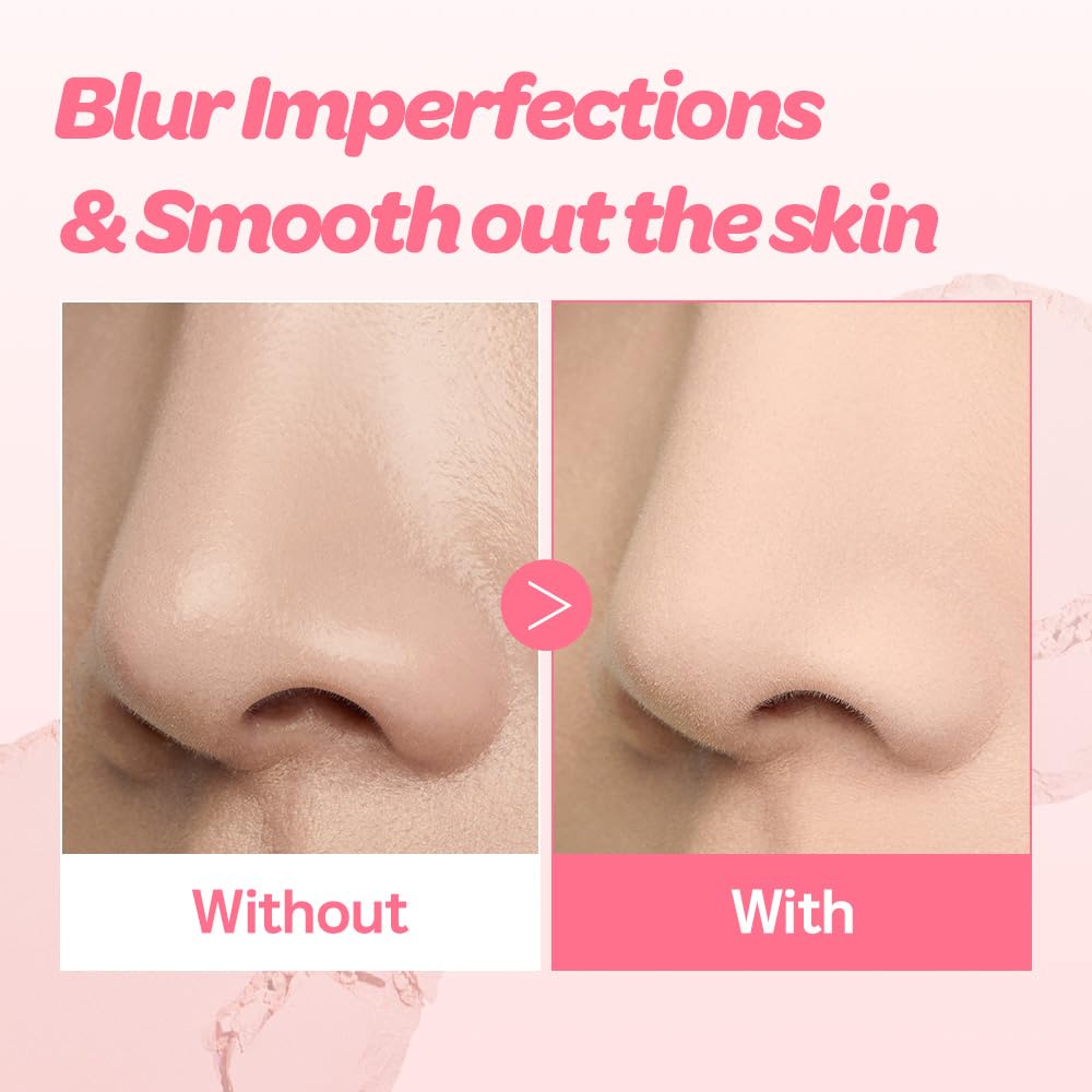 I'M MEME Compact - Tone-up Pact | Korean Pressed Setting Powder for Pink Blur Effect, with Calamine, Makeup Powder Foundation, Translucent Compact, Finishing Powder, Oil Control Face Powder, 0.35 Oz