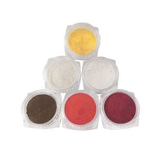 T-Miles 6-color natural cosmetics pigment set for DIY eye shadow lipstick blush