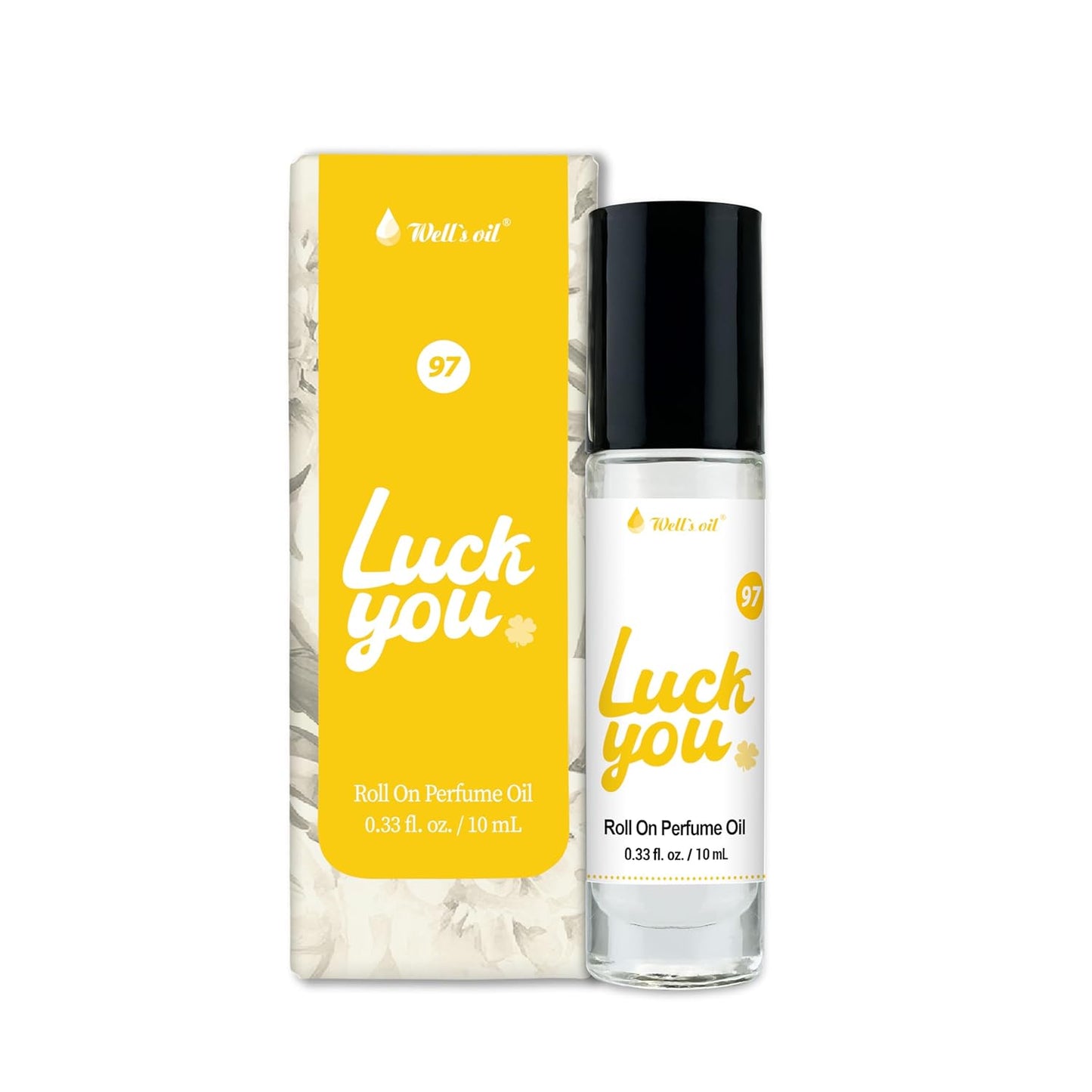 Well's Perfume Oil Roll-On (Luck You) | Woody & Warm Notes | Alcohol-Free | Oil-Based & Long-Lasting | 10 ml / 0.33 fl oz