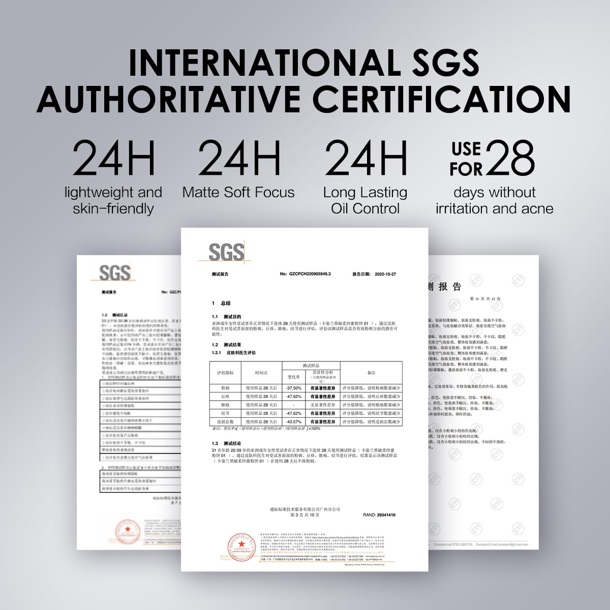 Waterproof Face Pressed Powder Compact, 24H Longlasting Oil Control Pressed Setting Powder Talc-Free Makeup, Shine Free, Poreless, Smooth, 01 Translucent for dry&com skin (0.28Oz)