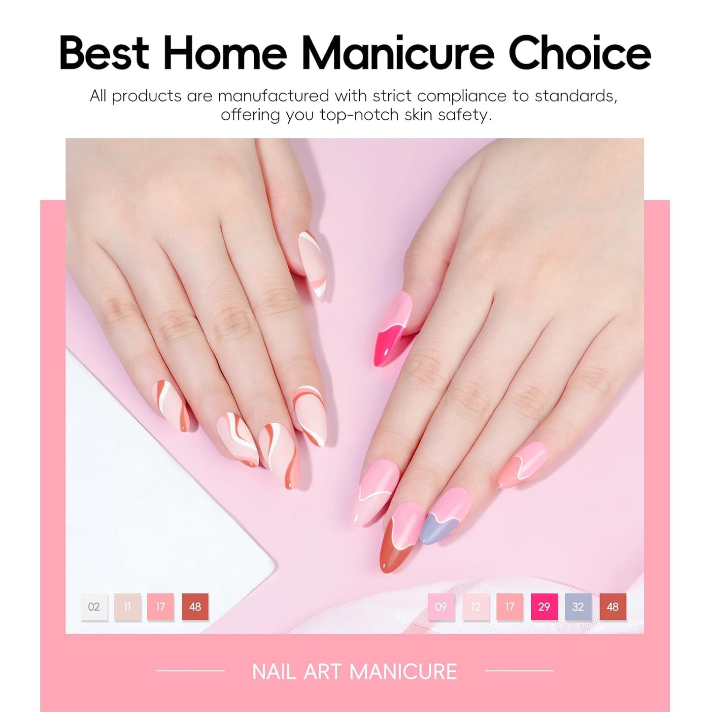 PEACECOLOR 53PC Gel Nail Polish Kit with U V Light and Drill, 35 Colors All Season Gel Polish Set Starter Kits with 5pc Matte Glossy Glitter Base Top Coat Complete Manicure Tools Home Salon Women