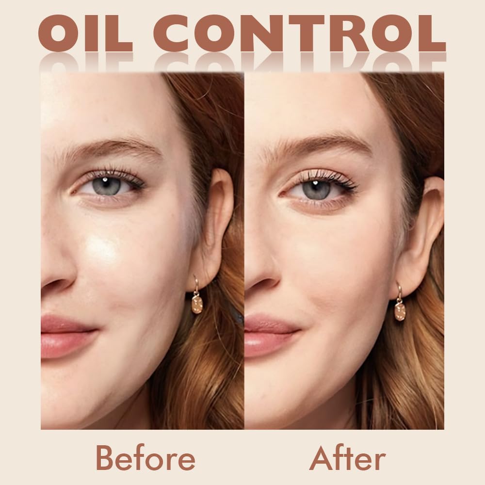 evpct Oil Control Pressed Face Powder Compact for Women, Translucent Setting Powder Makeup Foundation for Women, Waterproof Long Lasting Lightweight, polvo compacto de maquillaje, 120 Vanilla