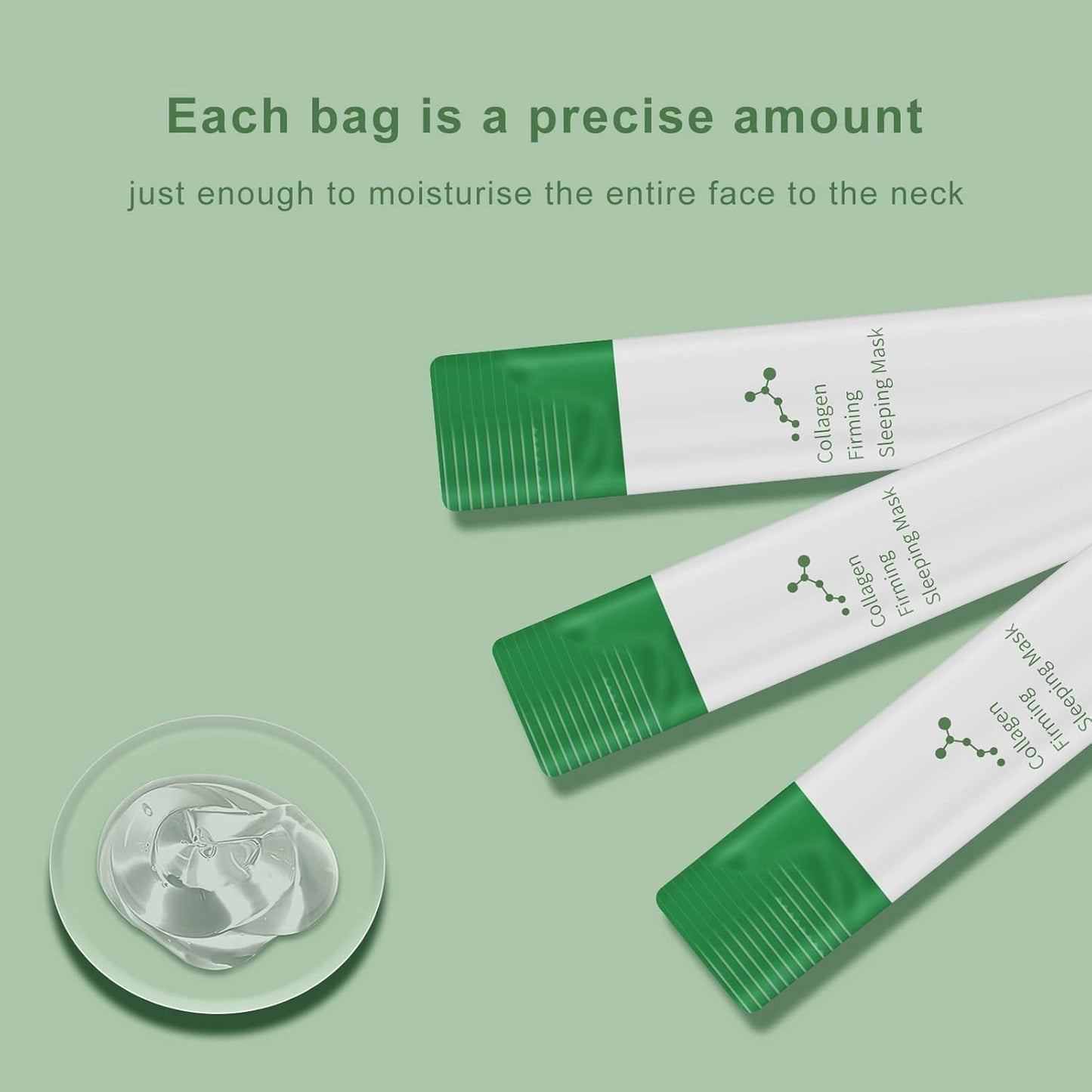 Sea-Maid Korean Collagen Firming Sleeping Mask(40 Pcs), Wash-Free Firming Anti Aging Moisturizing Face Mask for Women, Smooth & Tight Skin, Individual Packaging