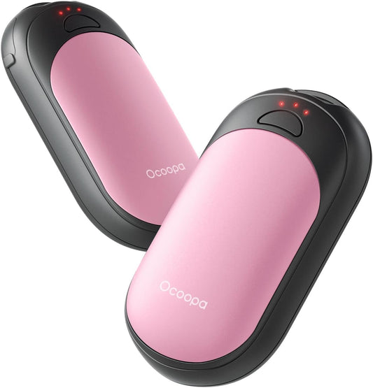 OCOOPA Magnetic Hand Warmers Rechargeable 2 Pack, AI Electric Handwarmers, Fast Heating, 3-Settings, UL Certified, Portable Heater, Gloves Fitting, Travel Essentials, Gifts Women Men, UT3 Lite