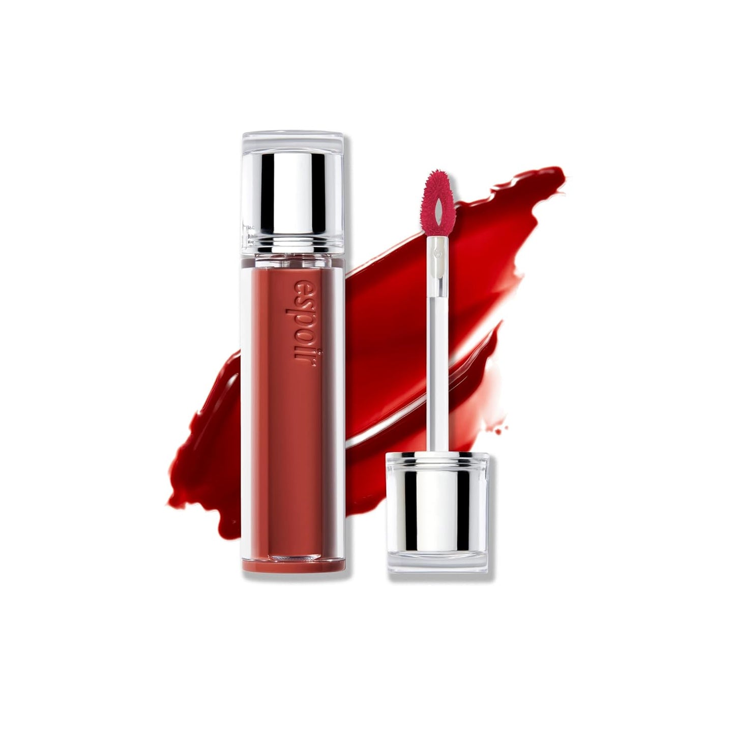 Espoir Couture Lip Tint Glaze #6 Brulee 0.14oz | Volumizing Lip Stain with Syrupy Shine | Long-Lasting & Vibrant Color for Radiant Lip Look | Moisturizing & Glossy Lip Tint | Korean Lip Makeup