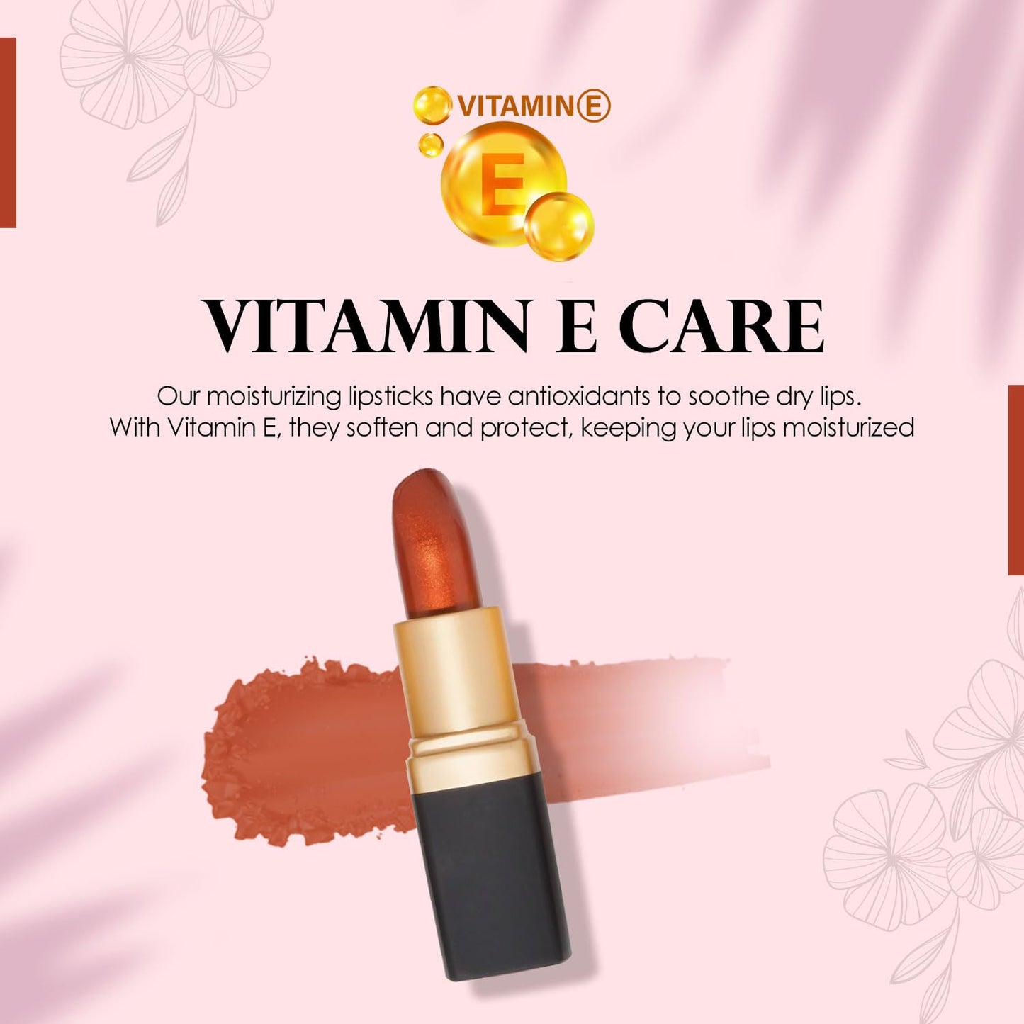 Vera Moore Creme Lipstick, Long Lasting, Lightweight, Moisturizing Opaque Color with Staying Power, Fragrance, and Paraben Free Cosmetics Soft Lipstick (Golden Bronze)