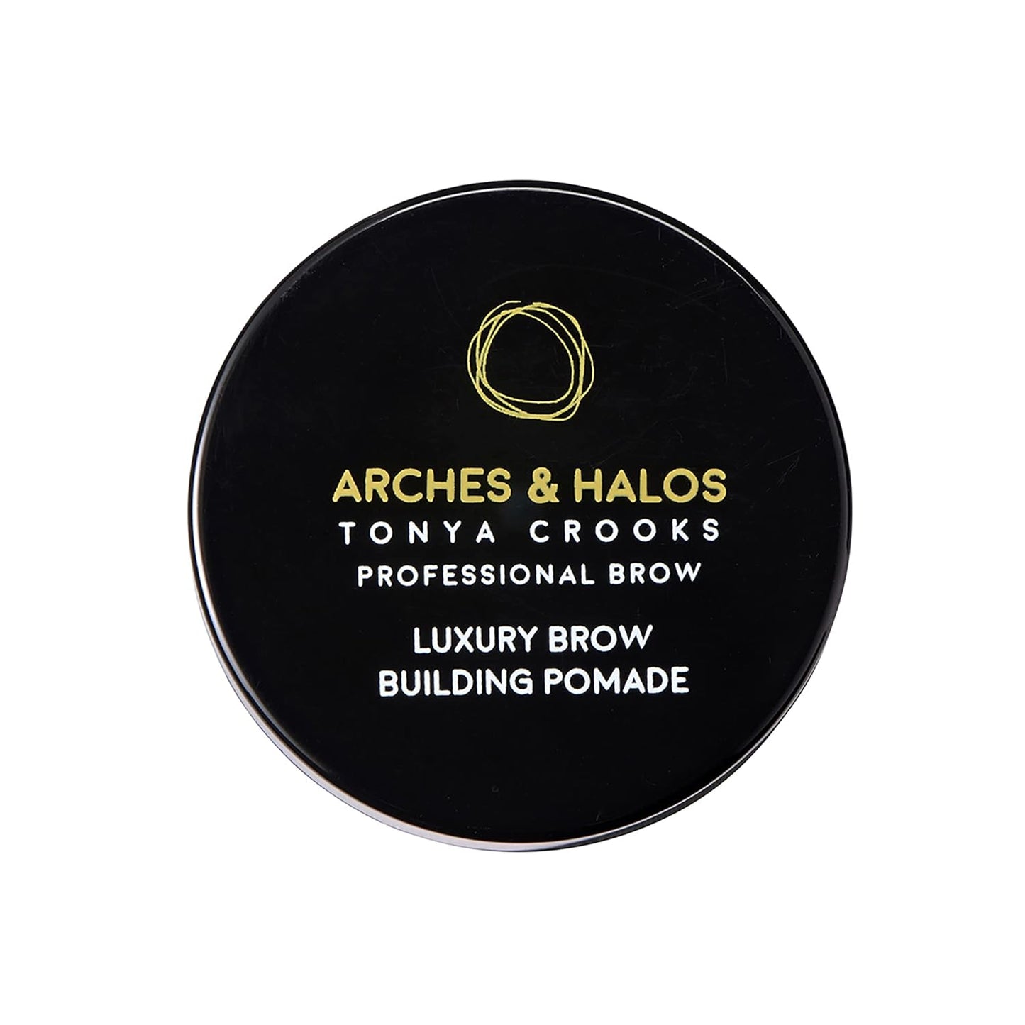 Arches & Halos Luxury Brow Building Pomade in Dark Brown, 0.1 Ounce (Pack of 2)