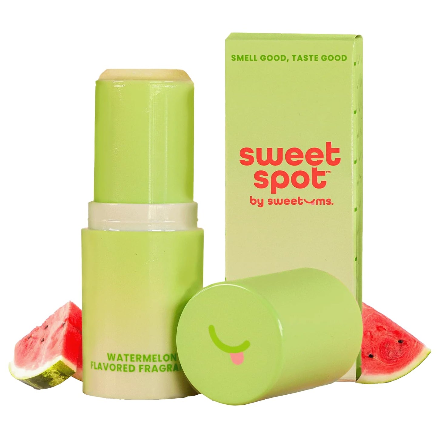 SweetSpot Flavored Solid Perfume Stick, Portable Travel Perfumes for Women, Long Lasting Fragrances, Non Sticky Formula, Natural Ingredients, Fragrance Stick (Watermelon)