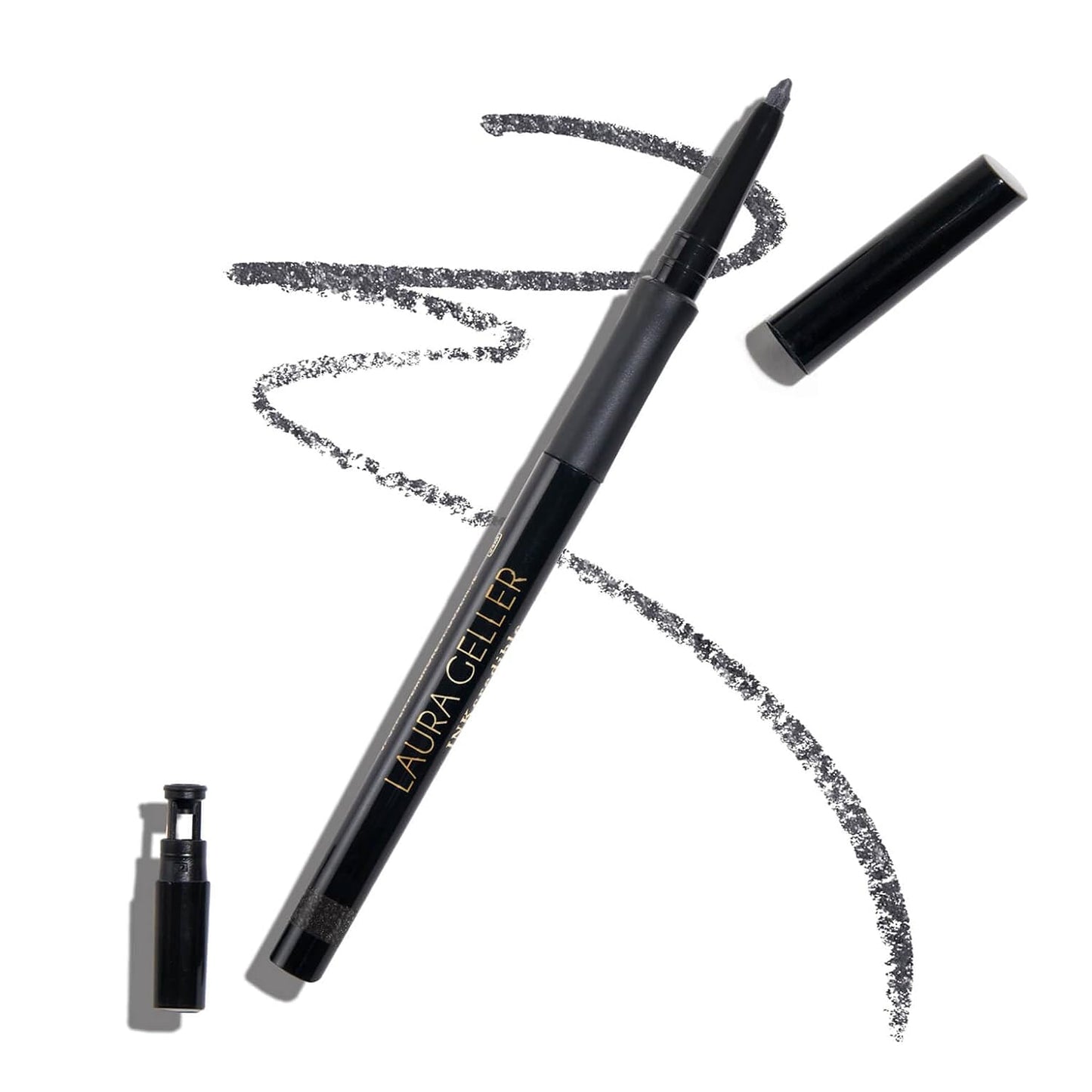 LAURA GELLER NEW YORK INKcredible Gel Eyeliner - Smoky Night - Waterproof Smudge-proof Eyeliner Pencil - Built in Sharpener