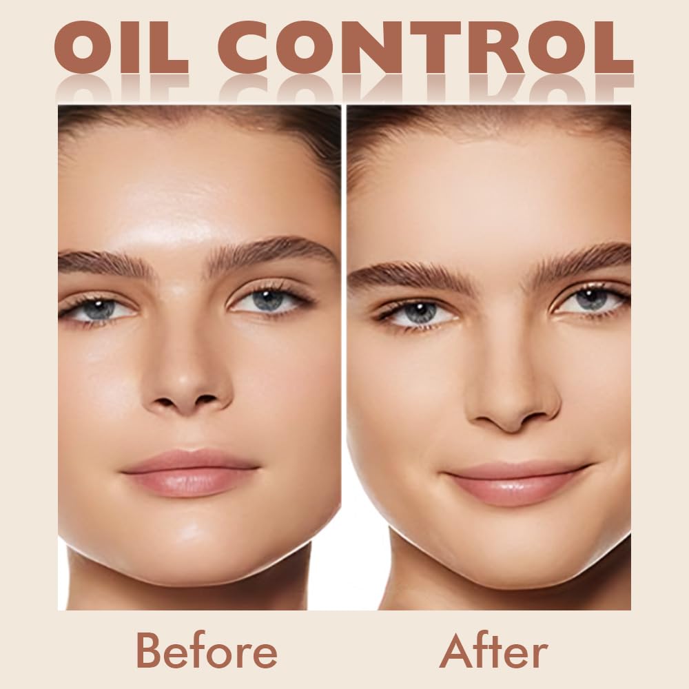 Kaely Oil Control Face Pressed Powder, Perfection Matte Compact Powder, Long Lasting Waterproof Finishing Powder Makeup, polvo compacto de maquillaje, Lightweight, Vegan, 140 Golden Beige