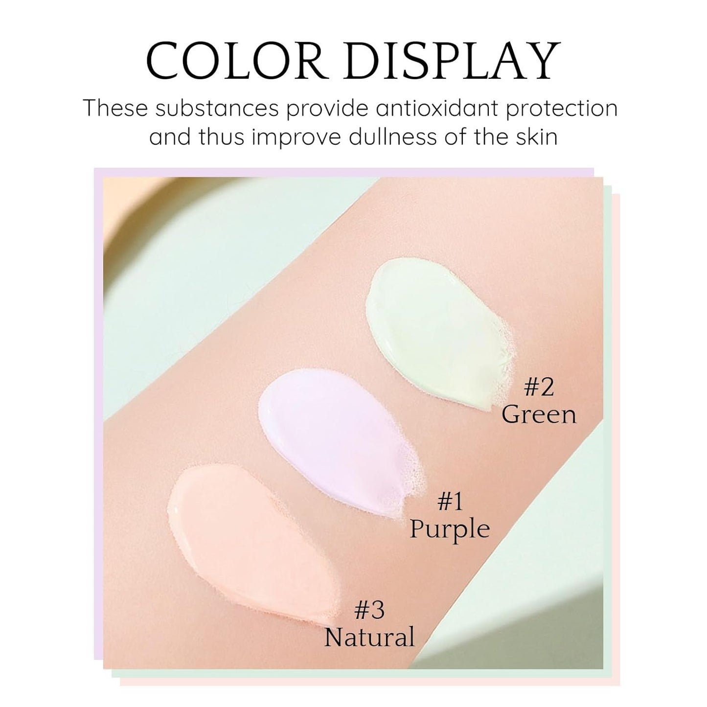 Purple Color Correcting Makeup Primer, Tinted Face Primer Moisturizer Neutralize Skin Tone Brighten Blur Pores Hydrate Makeup Pore Primer Base Tone Correct- Dream Purple 30ML