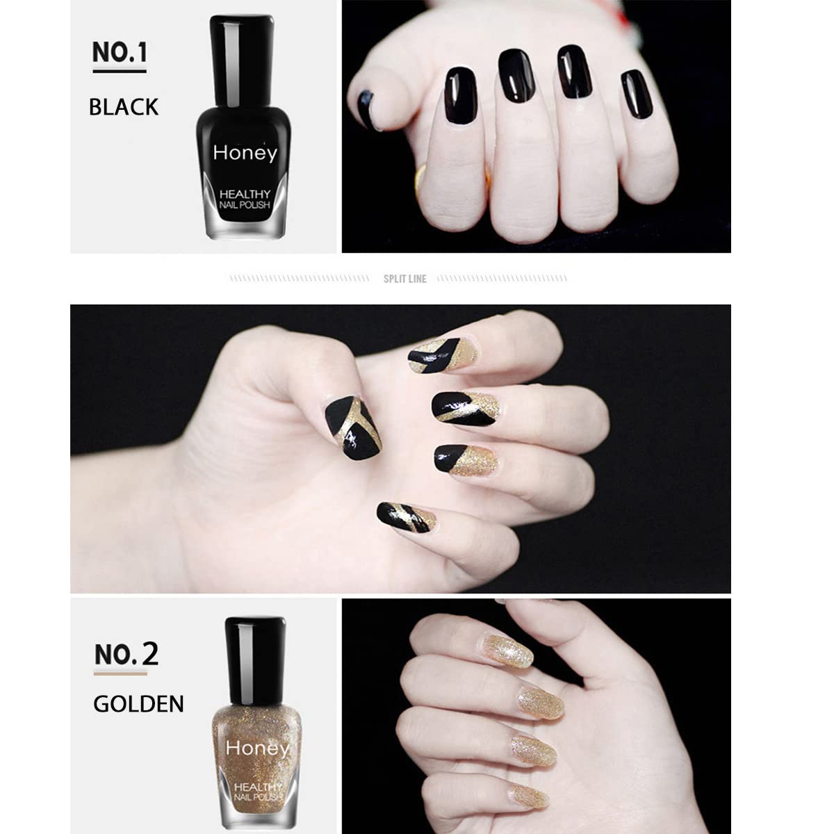 10 Bottles Easy Peel off Nail Polish Set Quick-drying, Non-Toxic Nail Polish - DIY Water Based Nail Polish Kit with Top Base Coat Nail ecoration products for Women Girls