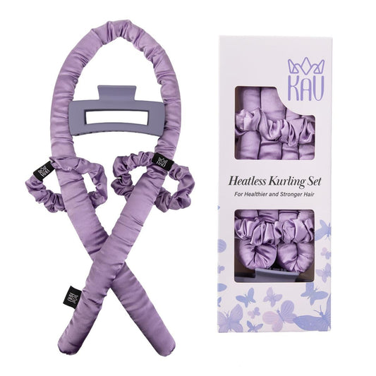 Heatless Hair Curler, Satin Hair Rollers for Heat less Curls Overnight, Premium Satin for No Heat Curls, Overnight Heatless Curling Rod to Sleep In, Silky Curlers with Clip and Scrunchies