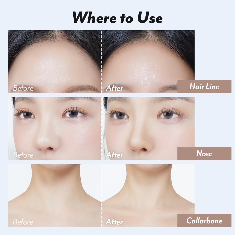 I'M MEME Shading - I'm Multi Stick 001 Bronzer | Easy Blending, Matte Finish, Suitable for Beginners, Lightweight Formula, Natural Contour Makeup, Daily Use, Natural Blur Effect, 0.24 Oz