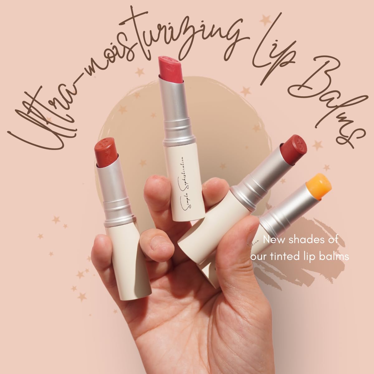 Natural Lip Balm - 100% Grass-fed Beef Tallow, Argan Oil, CoQ10, Astaxanthin, Hyaluronic Acid - Moisturizing, Organic - Made in USA (Cool Rose)