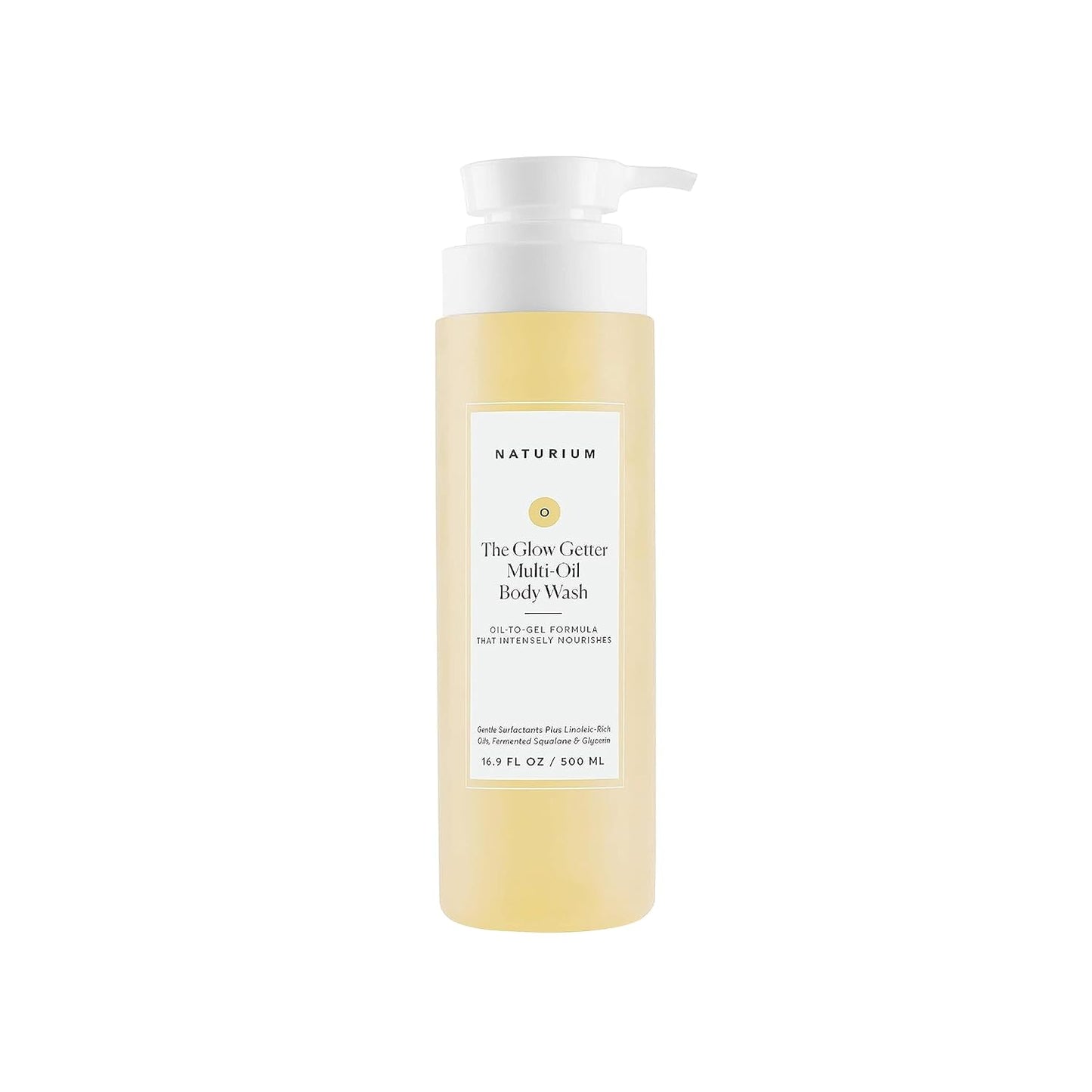 Naturium The Glow Getter Multi-Oil Hydrating Body Wash, Gentle Cleanser, 16.9 oz