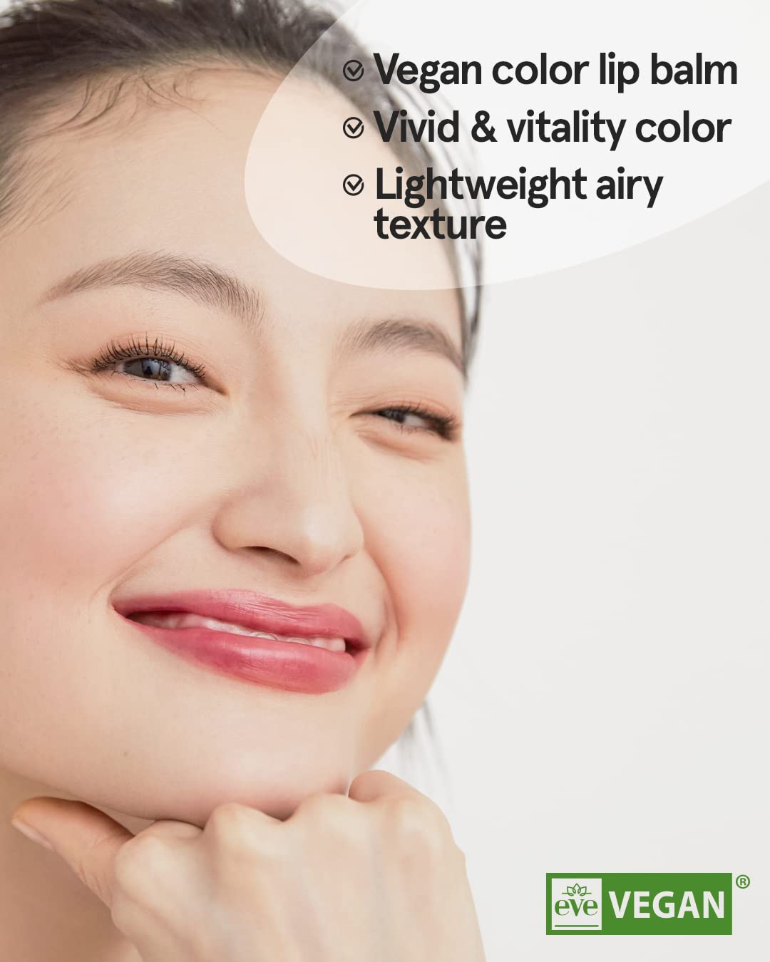 ATHÉ Authentic Airy Lip Balm 02 SO WARM, Korean Vegan Color Lip Blam, Flake-Free Slim Fit Lips, Silky Powdery Finish & Air-like Blurring with Vibrant Colors, 0.11oz.