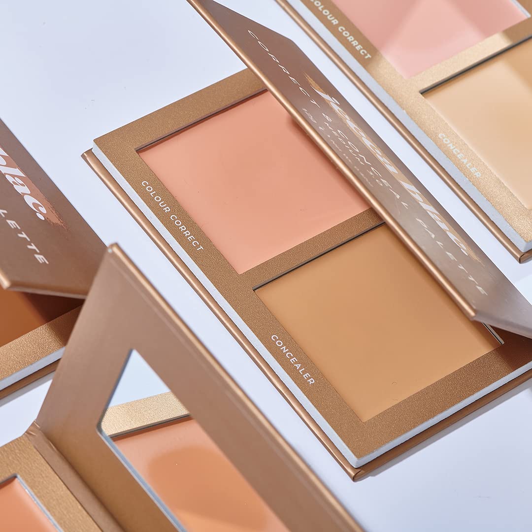 Jecca Blac Correct and Conceal Medium Coverage Palette, Lightweight Long Lasting Formula, Medium To Full Coverage, Gender Neutral and LGBTIQA+ Inclusive Make Up, Medium 5.0, 12g