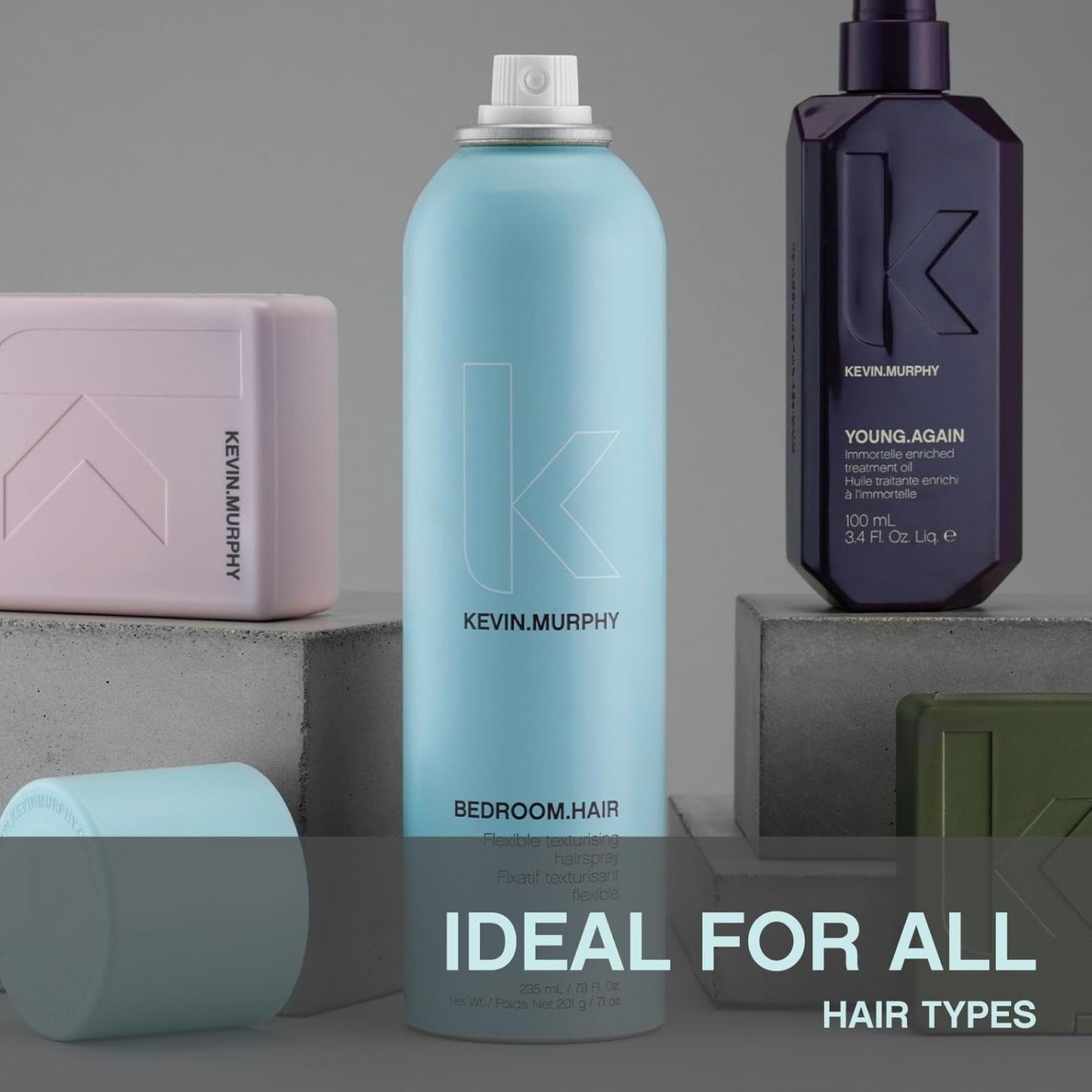 KEVIN.MURPHY BEDROOM.HAIR - Flexible Texturising Hair Spray - For All Hair Types - Hair Care for Effortless Bedroom Hair - With Ginger Root Extract - 235 mL / 7.9 fl oz