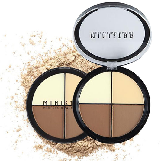 Contour and Highlight Palette Powder Contour Kit Concealing, Highlighting & Contouring Foundation/Concealer Makeup Palette Full Coverage for Conceal Trouble Spots Dullness