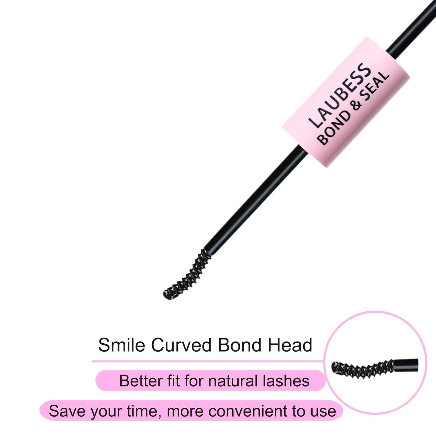 Lash Bond and Seal Mascara for Long Lasting Waterproof Eyelash Extensions - 5ml+5ml
