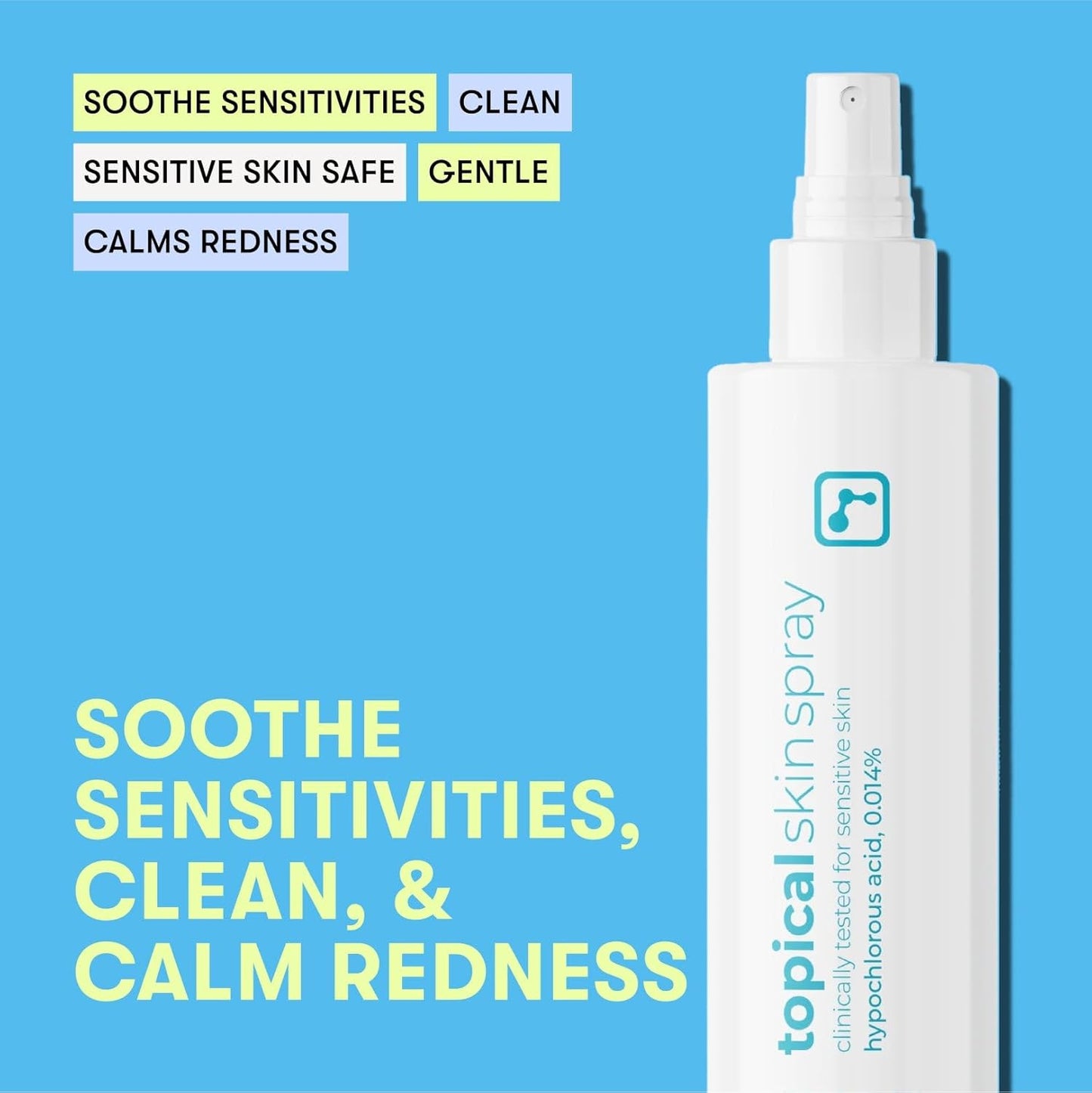 BRIOTECH Topical Skin Spray, Hypochlorous Acid Spray for Sensitive Skin, HOCl Facial Mist, Full Body Support Against Irritation, Calm Redness, Soothe Foot & Scalp, 8 oz (2 Pack)