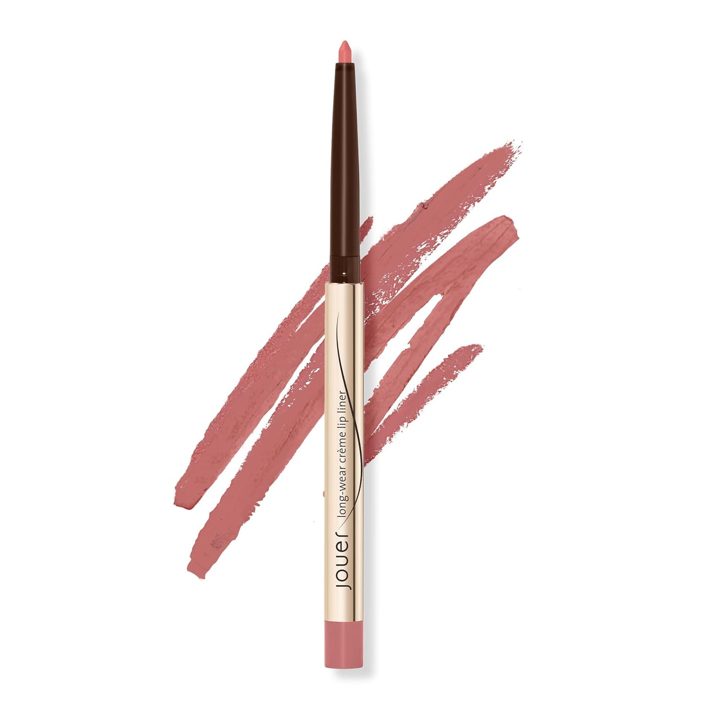 Jouer Long Wear Lip Liner - Metallic & Matte Shades - Water Resistant - Fast-Drying Formula - Healthy Ingredients - Paraben, Gluten & Cruelty Free, Bare Rose