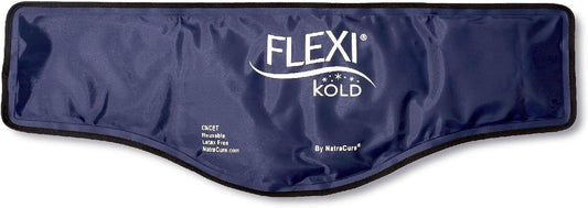 FlexiKold Gel Neck Ice Pack (23" X 8" X 5") - Reusable Cold Pack Compress (Therapy for Pain, Injuries of Neck, Lower Back, Shoulder, wrap Around Knee, Foot, Thigh, Elbow) - A6301-COLD