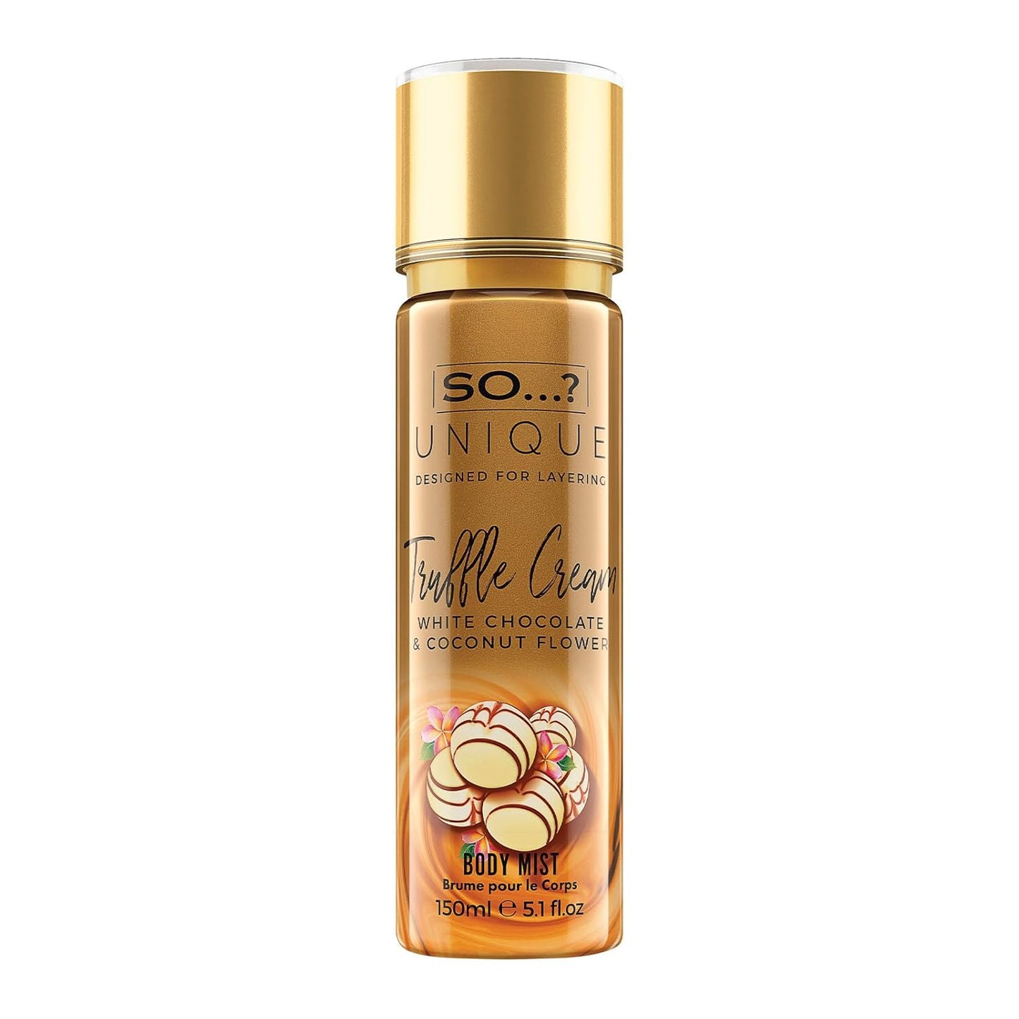 So...? Unique Truffle Cream Body Mist - Vanilla, Gourmand, Fruity Perfume for Women - Cruelty Free Body Spray for Women - 5.1 oz