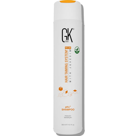 GK HAIR pH+ Pre-Treatment Clarifying Shampoo For Preps Hair Deep Cleansing Removes Impurities -With Aloe Vera Vitamins & Natural Oils All Hair Types Men and Women (Ph Shampoo 10.1 Fl Oz)