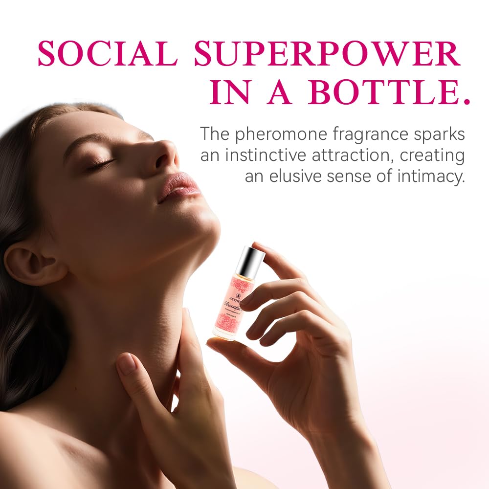 AETHERIS Pheromone Perfume for Women, Fruity Floral, Enhanced scents, A long-lasting roll-on perfume suitable for both daily and date use.