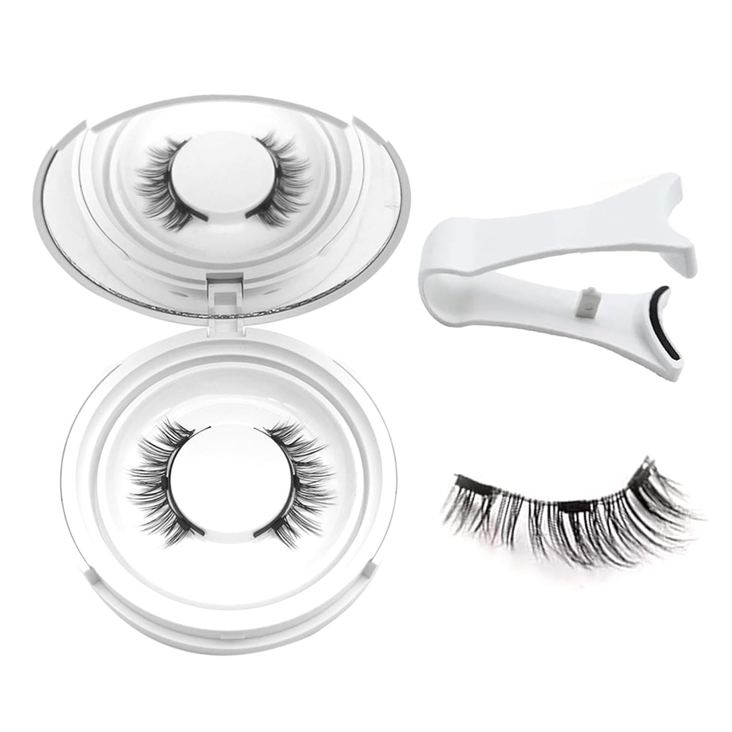 Ealra Craft Magnetic Eyelashes with Applicator,No Glue Needed Soft Lashes Kit,Reusable Magnet Eyelashes Natural Look(Natural)