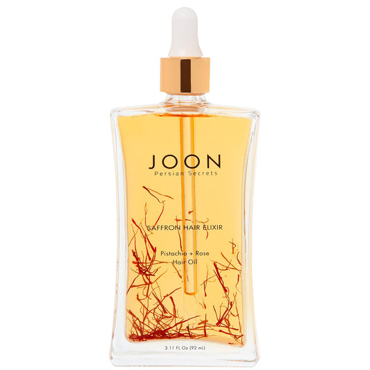 Joon Saffron Hair Elixir Pistachio + Rose Hair Oil, 3.11 Fl. Oz.