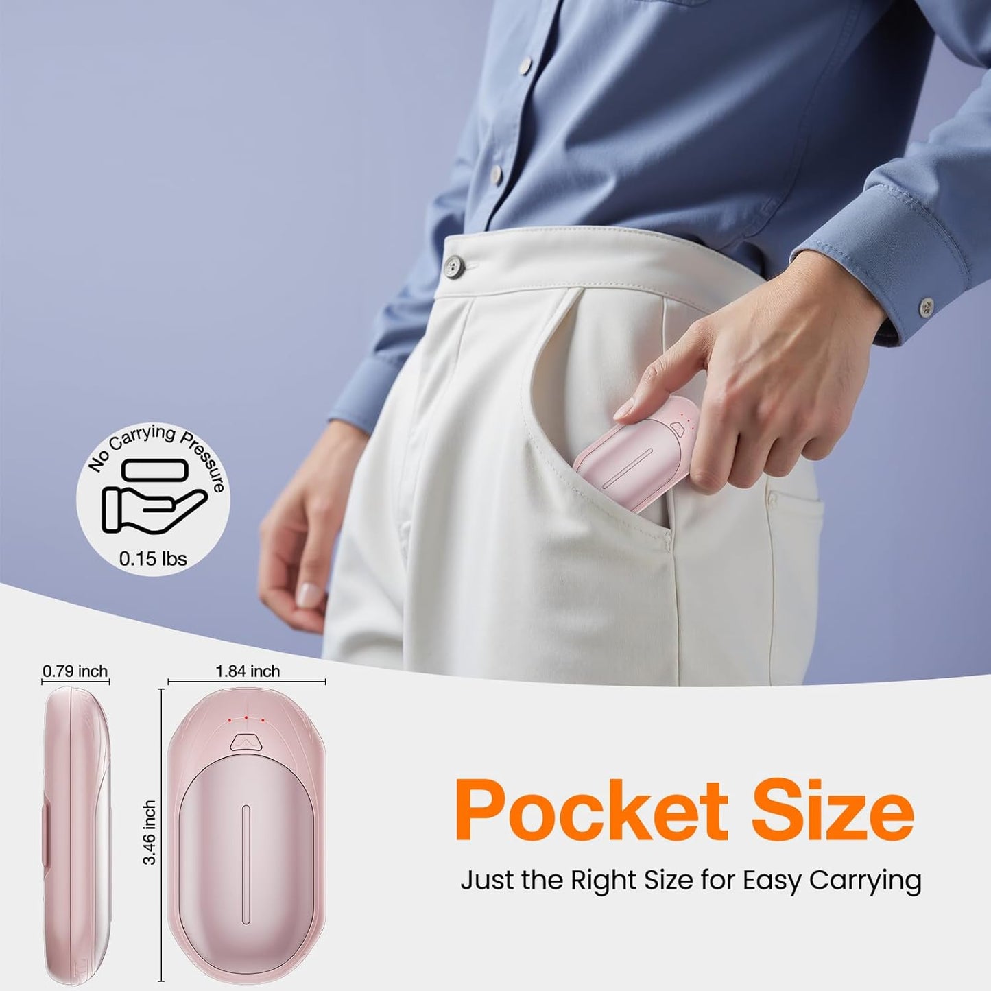 AI Hand Warmers Rechargeable 2 Pack, AI Smart Chips Electric Hand Warmers, 20Hrs Long Safe Heat, Portable Pocket Heater, Gifts for Christmas, Outdoor, Hunting, Golf, Camping Accessories