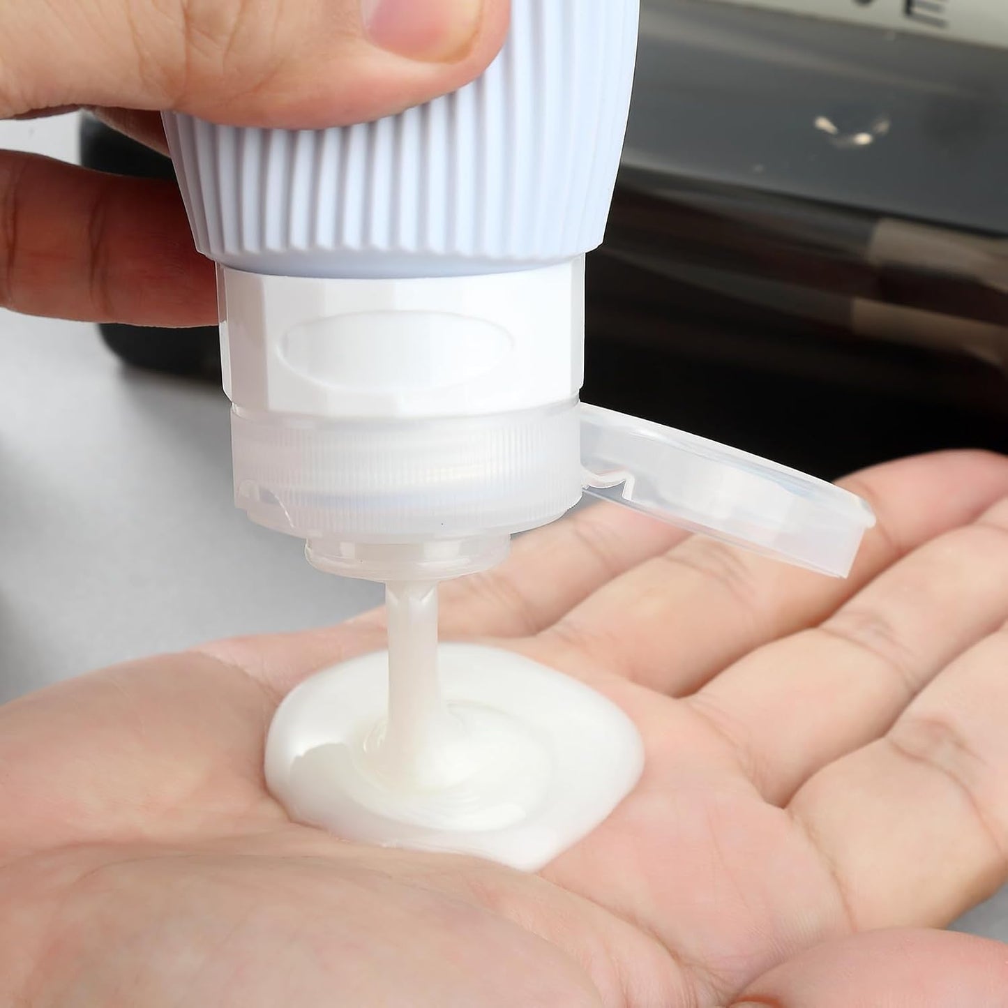 16 Pack Travel Bottles Set, TSA Approved Leak Proof Silicone Squeezable Containers for Toiletries, Refillable Travel Accessories for Conditioner, Shampoo, Lotion & Body Wash Accessories