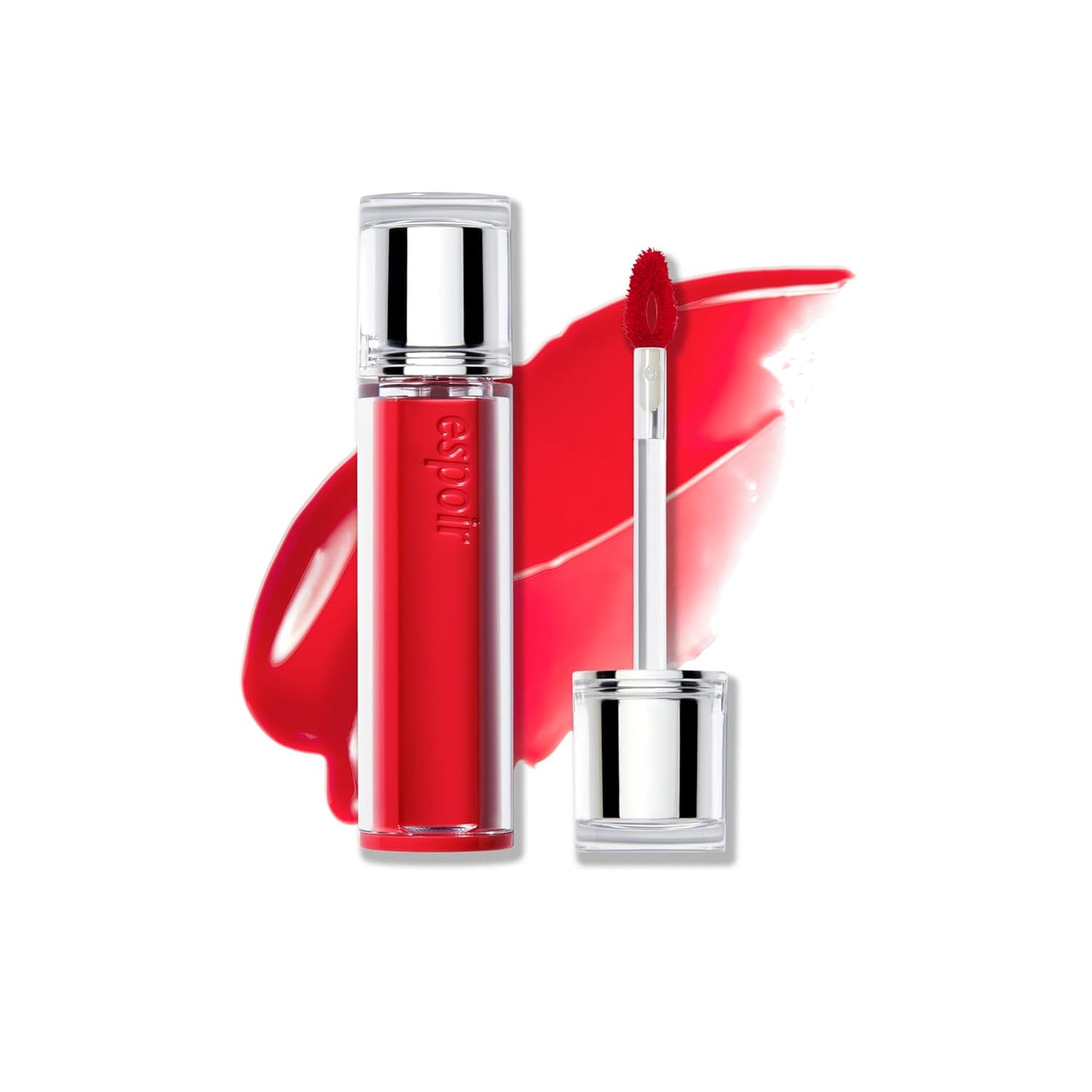 Espoir Couture Lip Tint Glaze #1 Apple Sorbet 0.14oz | Volumizing Lip Stain with Syrupy Shine | Long-Lasting & Vibrant Color for Radiant Lip Look | Moisturizing & Glossy Lip Tint | Korean Lip Makeup